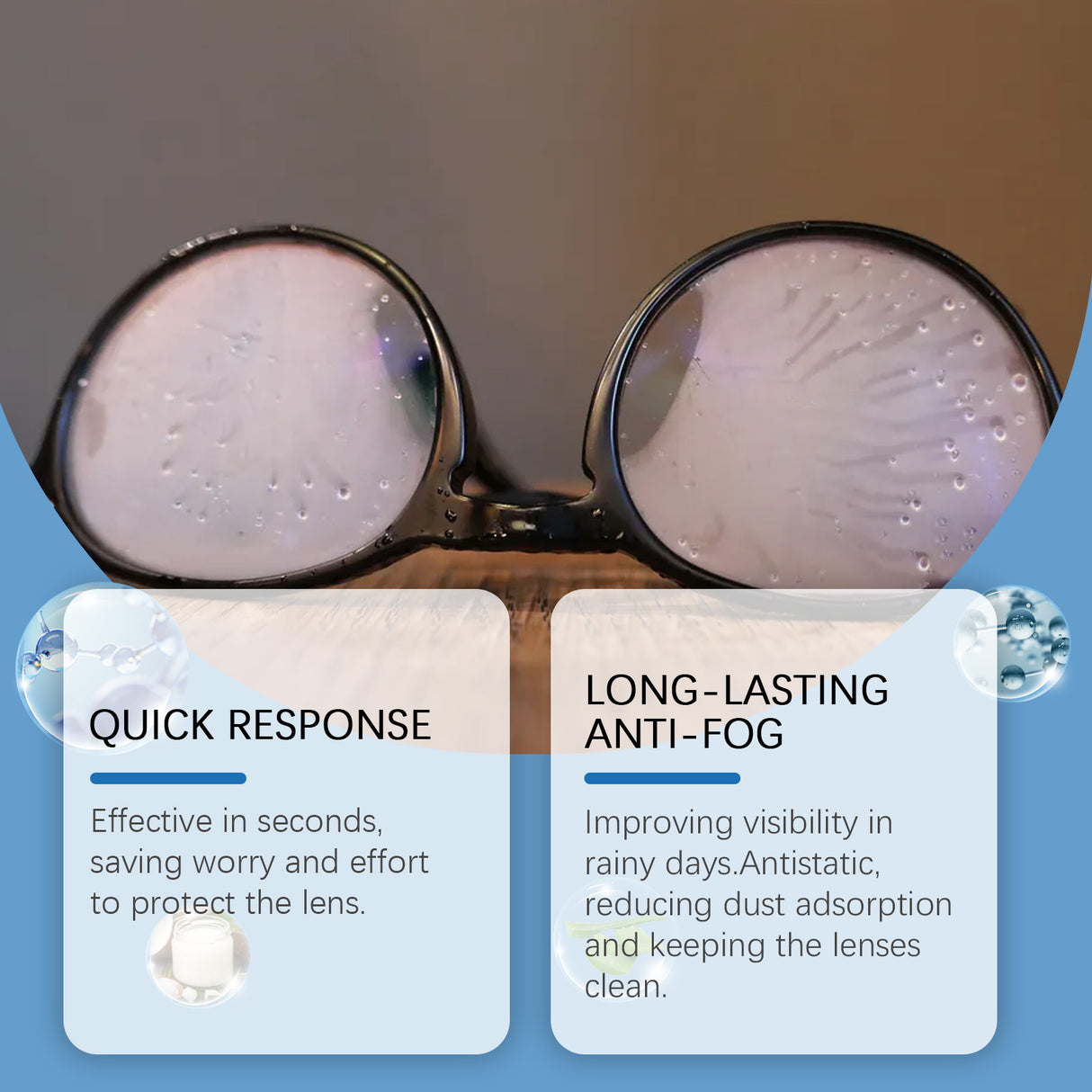Glasses Anti-Fogging Cleaning Spray, Glasses Anti-Fogging Clear Vision Cleaning Lens Maintenance Spray - V.I.P Digital Presence