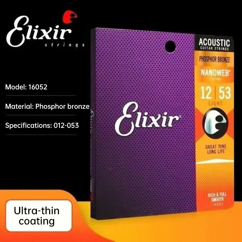 Acoustic Guitar Strings: 80/20 Bronze with NANOWEB Coating, Long - lasting Bright Tone, Comfortable Feel, Medium 13 - 56 - V.I.P Digital Presence