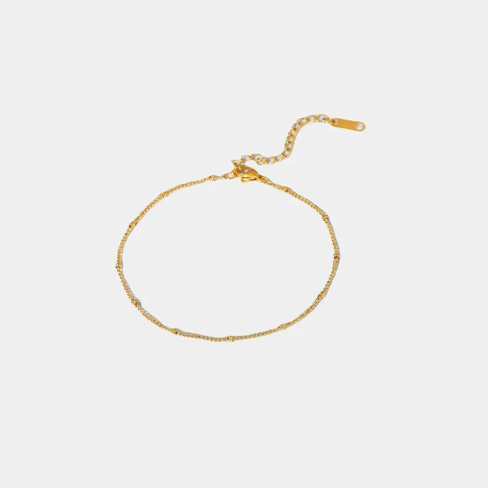 Stainless Steel Bead Anklet - V.I.P Digital Presence