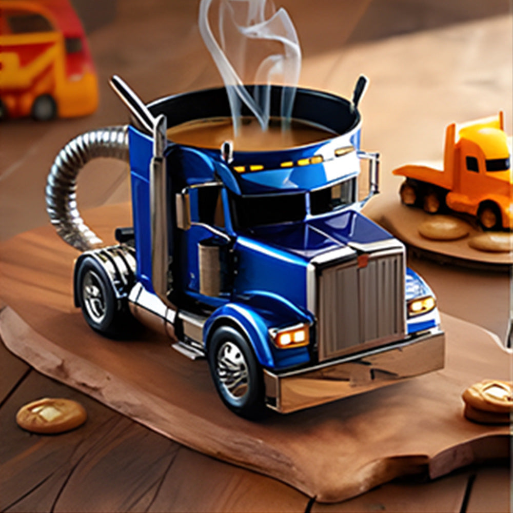 Semi Truck Coffee Mugs Handmade Home Semi Truck Coffee Cup Mugs - V.I.P Digital Presence