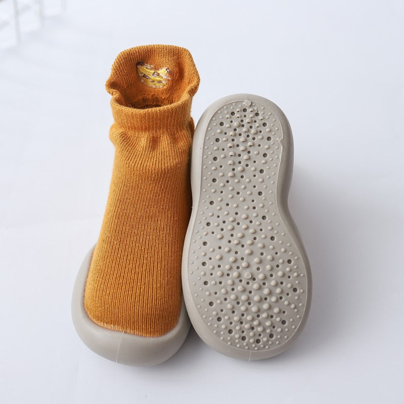 Autumn New Soft Sole Baby Walking Shoes Knitted Embroidered Baby Floor Socks Shoes Avocado Children's Socks - V.I.P Digital Presence
