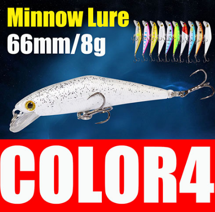 Señuelo de pesca de trucha AFISHLURE Bass Wobblers 66 mm/8 g Minnow Hard Baits Iscas Artificial Pesca Leurre