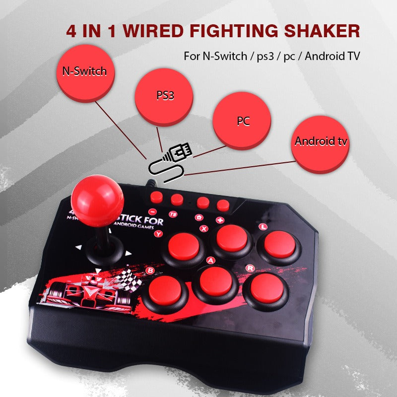 Suitable for Switch/PC/PS3/Android game controllers rocking tables classic wired fighting joysticks for two person arcade games - V.I.P Digital Presence