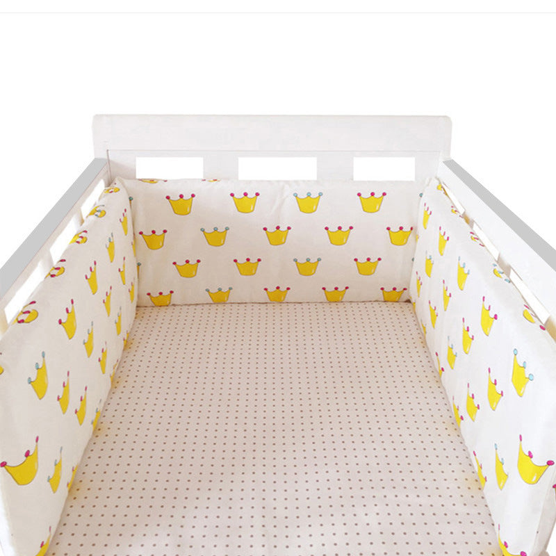 Valla de cama para bebés Four Seasons Valla de cama de algodón anticaída para bebés y niños Valla protectora de cama de algodón para bebés