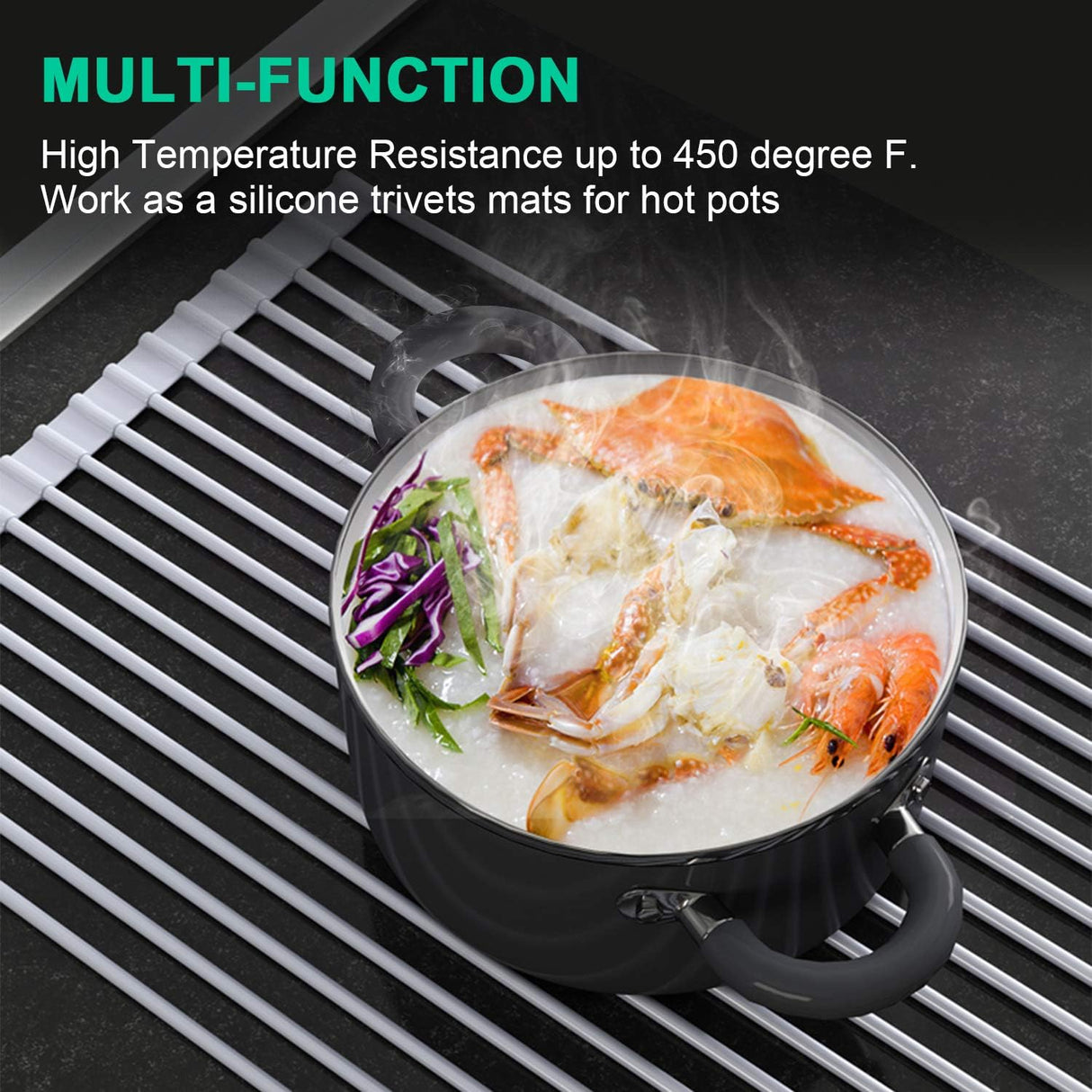 Roll Up Dish Drying Rack, Over The Sink Dish Drying Rack Kitchen Rolling Dish Drainer, Foldable Sink Rack Mat Stainless Steel Wi - V.I.P Digital Presence