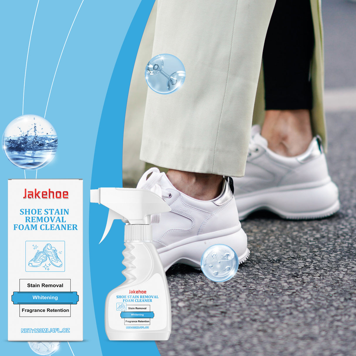 Shoe Decontamination Foam Cleaner Small White Shoes Gentle Clean Yellow Edge Stain Shoe Cleaner - V.I.P Digital Presence