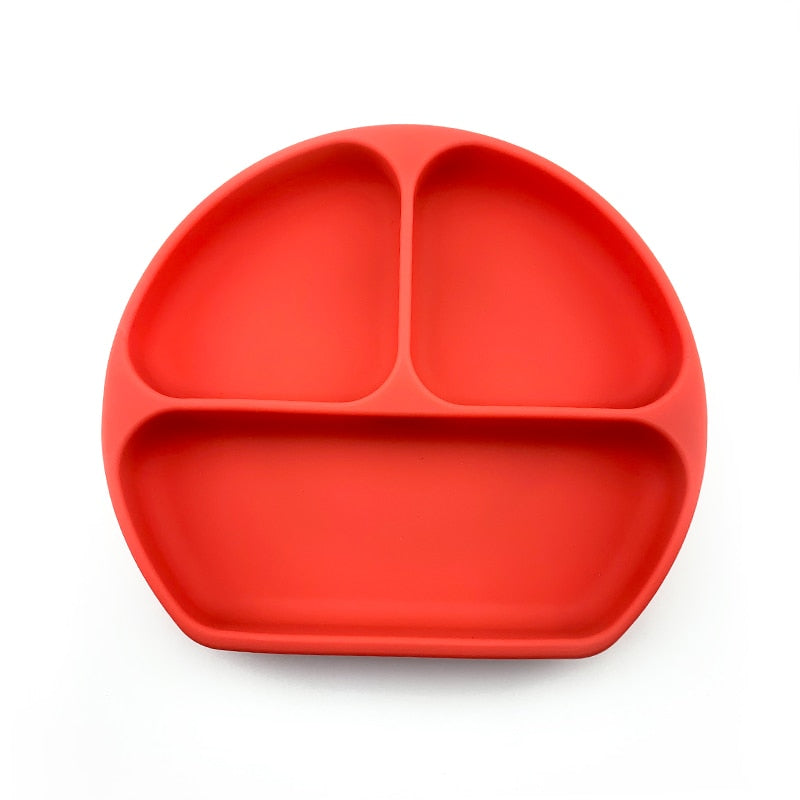 children's dishes baby Silicone Sucker Bowl Baby Smile Face Plate Tableware Set Smile Face Baby Tableware Set kids plate - V.I.P Digital Presence