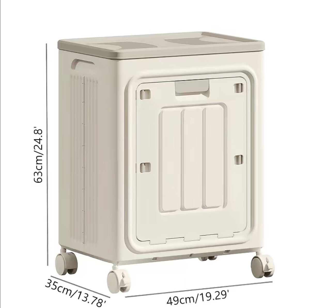 LuxeRoll Wheeled Laundry Basket