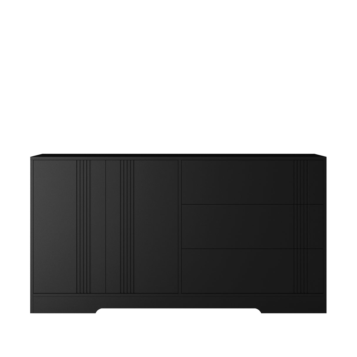 Modern kitchen buffet lockers with storage space, drawers and doors, and a large coffee bar with adjustable kitchen shelves - V.I.P Digital Presence