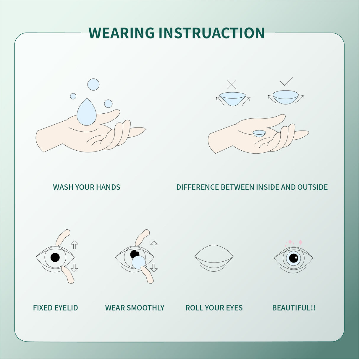1Pcs FDA Certificate Eyes Beautiful Pupil Colorful Girl Cosplay Contact Lenses GRAY - V.I.P Digital Presence