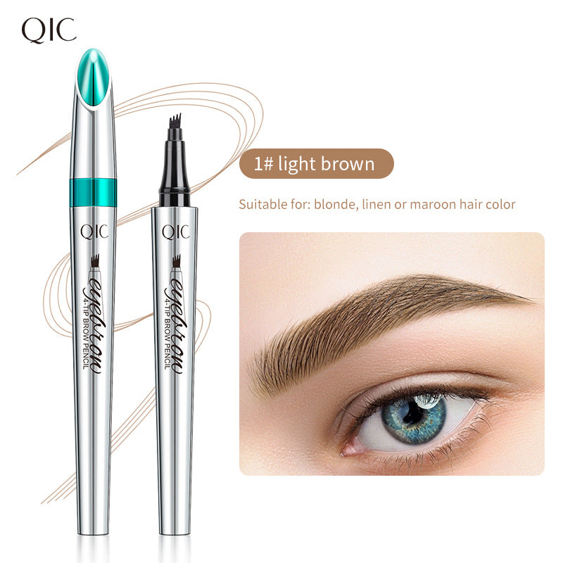 Imitation wild eyebrow waterproof and non smudging four claw forked liquid eyebrow pencil - V.I.P Digital Presence