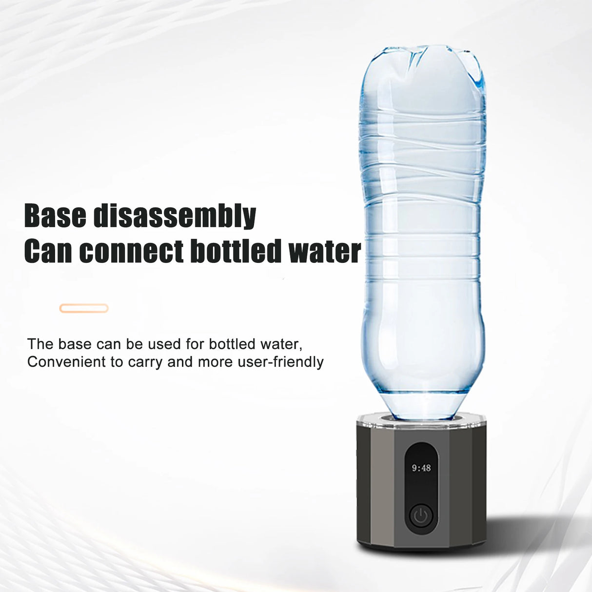 H60 6000PPB Intelligent Hydrogen Rich Water Cup Portable Water Electrolysis Hydrogen Cup Leak-Proof Mug Healthy Drinking Cup - V.I.P Digital Presence