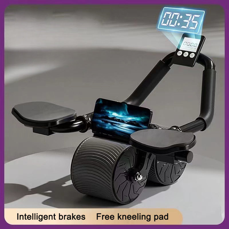 Automatic rebound abdominal compression and abdominal muscle training equipment for both men and women using elbow support rollers - V.I.P Digital Presence