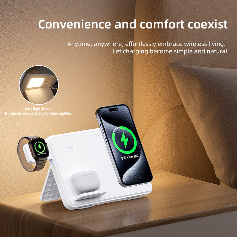 New 3-in-1 wireless charger suitable for iPhone lWatchAirpods 15W Samsung wireless charger - V.I.P Digital Presence