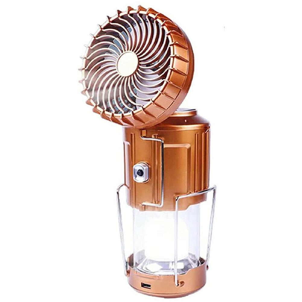 Portable Outdoor LED Camping Lantern With Fan Solar Charge Rechargeable Light Hanging Tent Lamp Fish Flashlight - V.I.P Digital Presence