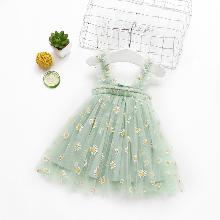 Girl embroidered mesh strapless fluffy princess dress - V.I.P Digital Presence