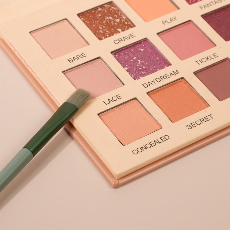 18-color Desert Rose Matte Pearlescent Eyeshadow Palette Earth Color Multi-purpose Color Eyeshadow Palette - V.I.P Digital Presence