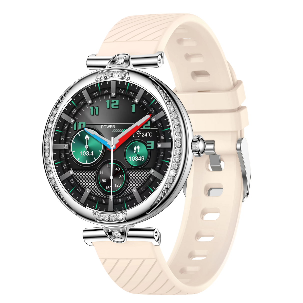 NX17 Pro Smart Watch Fashion Dimanond Ladies Wristwatch Amoled Bluetooth Calling Health Monitoring Women Fitness Smartwatch - V.I.P Digital Presence