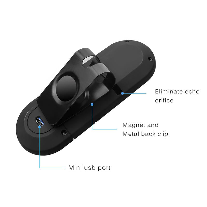 ANLUD Wireless Bluetooth Handsfree Car Kit Multipoint Speakerphone MP3 Music Player Sun Visor - V.I.P Digital Presence
