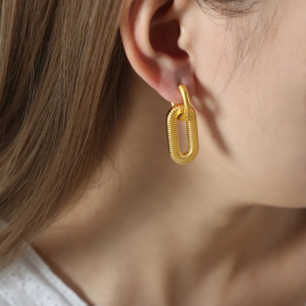 Titanium steel Dangle Earrings - V.I.P Digital Presence