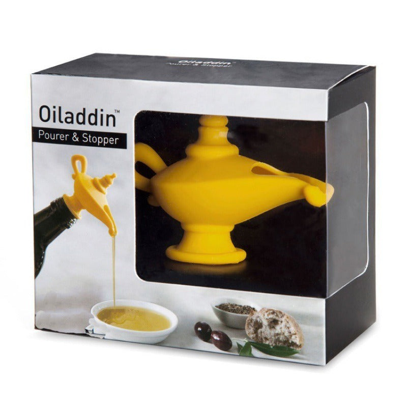 Creative silicone Aladdin lamp wine pouring device kitchen oil pouring nozzle leak proof sealing plug spiral type wine - V.I.P Digital Presence