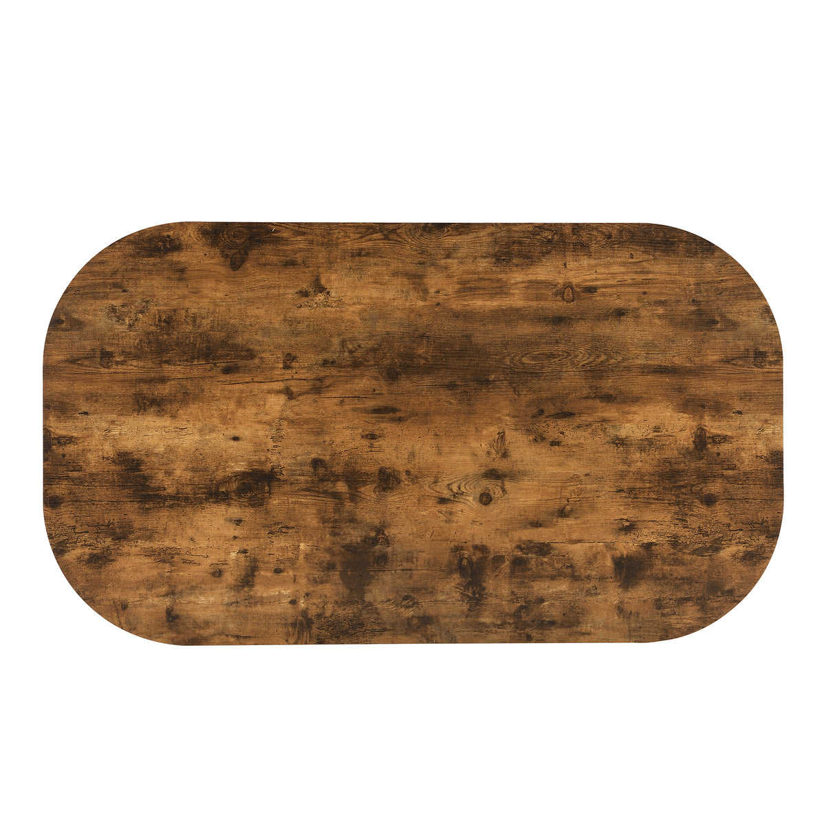 TOPMAX Modern 7-Piece Dining Table Set with Faux Marble Compact 55Inch Kitchen Table Set for 6 White+Cherry