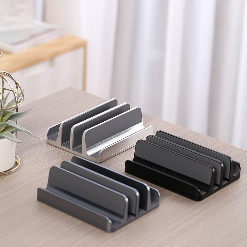 Laptop stand vertical storage and organizing rack - V.I.P Digital Presence