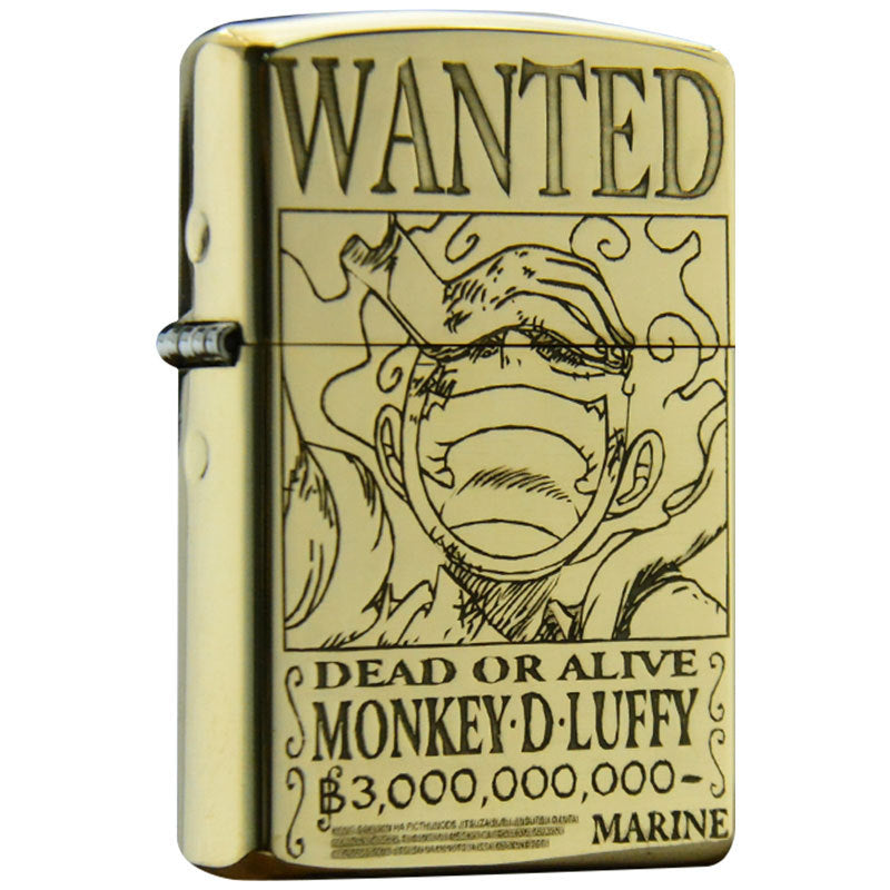 ZORRO Zorro Yellow Cartoon Wanted Brass Kerosene Lighter - V.I.P Digital Presence
