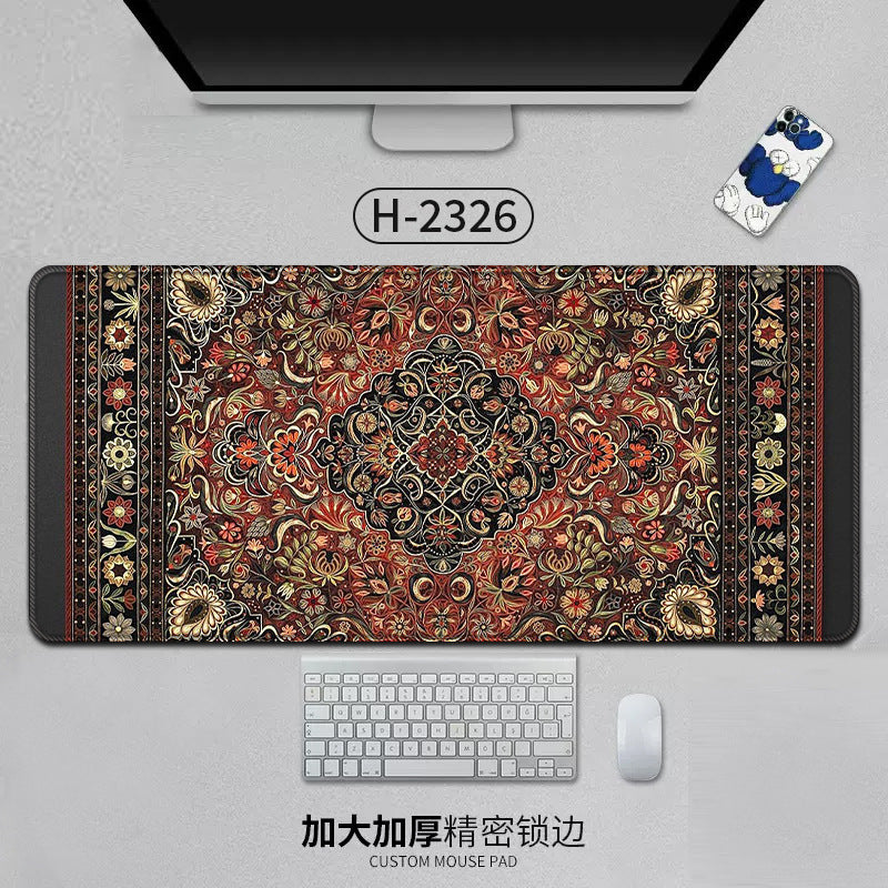 Large Persian Mouse Pad Office Carpet MousePad Natural Rubber Lockedge Anti Slip Desk Mat Laptop Office Game Accessories Pad - V.I.P Digital Presence