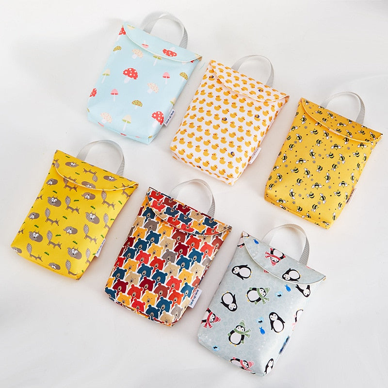 Bolsas de pañales multifuncionales para bebé, reutilizables, a la moda, impermeables, organizador de pañales, portátil, de gran capacidad, para momia