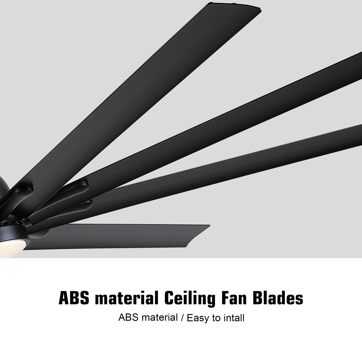 84 In Super Large Black Ceiling Fan with Remote Control - V.I.P Digital Presence