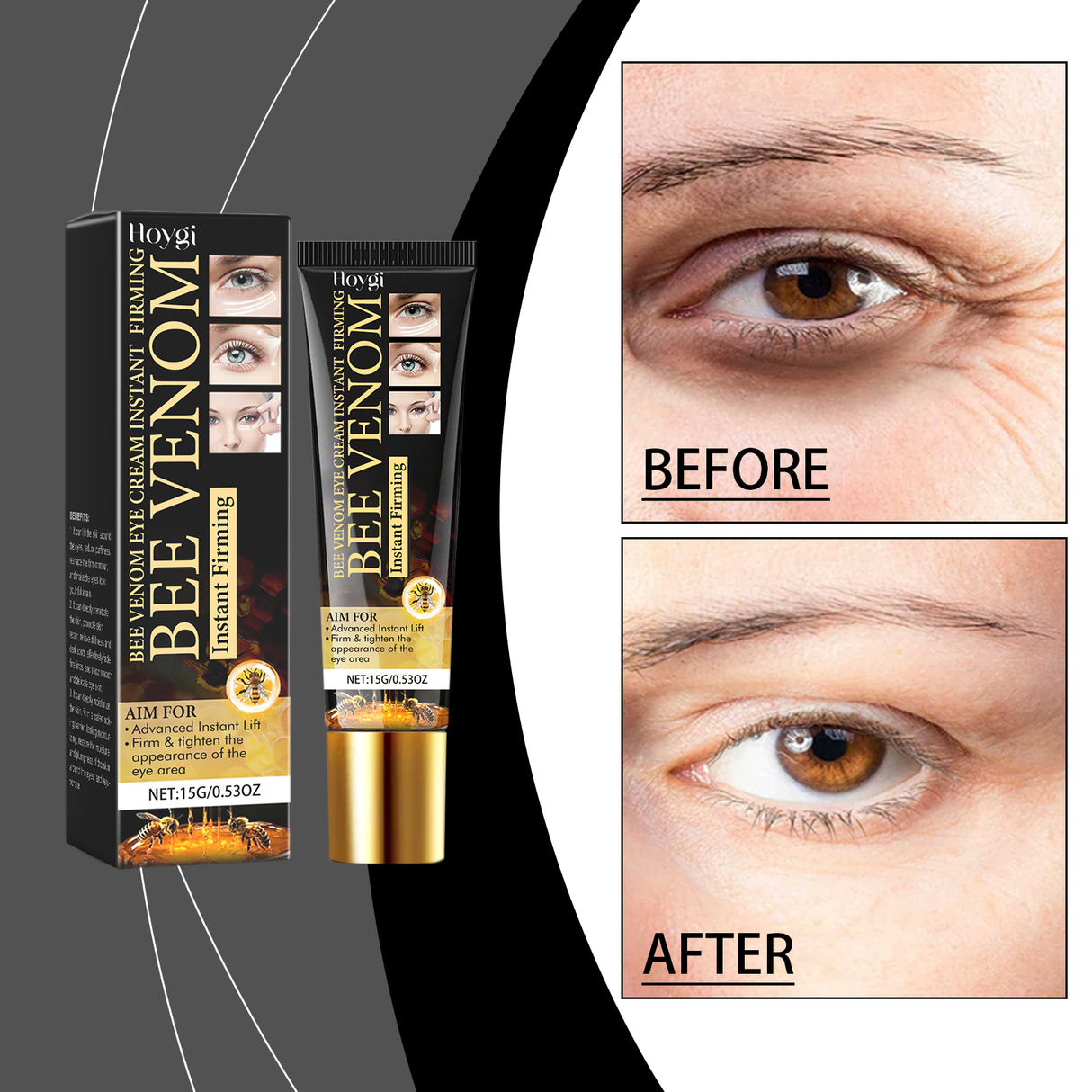 Bee Venom Firming Eye Cream, Anti-Wrinkle Revitalizing, Hydrating And Moisturizing Eye Cream To Improve Dry Eye Bags Around The Eyes - V.I.P Digital Presence
