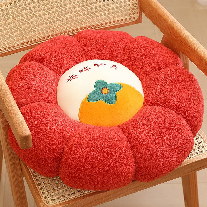 New Pumpkin Cushion Color Contrast Persimmon Ruyi Putuan Home Sofa Decoration Soft Cushion - V.I.P Digital Presence