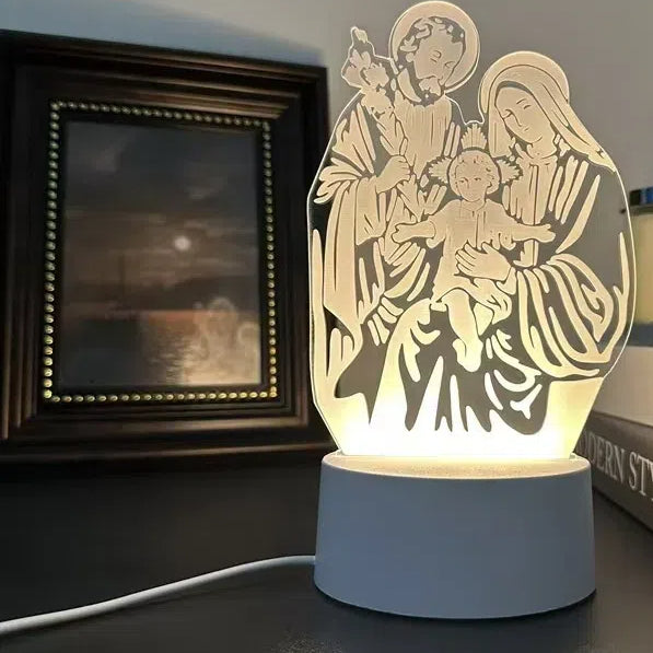 Acrylic 3D Night Light Creative Gift Bedroom Bedhead Atmosphere Plug in Small Desk Lamp - V.I.P Digital Presence