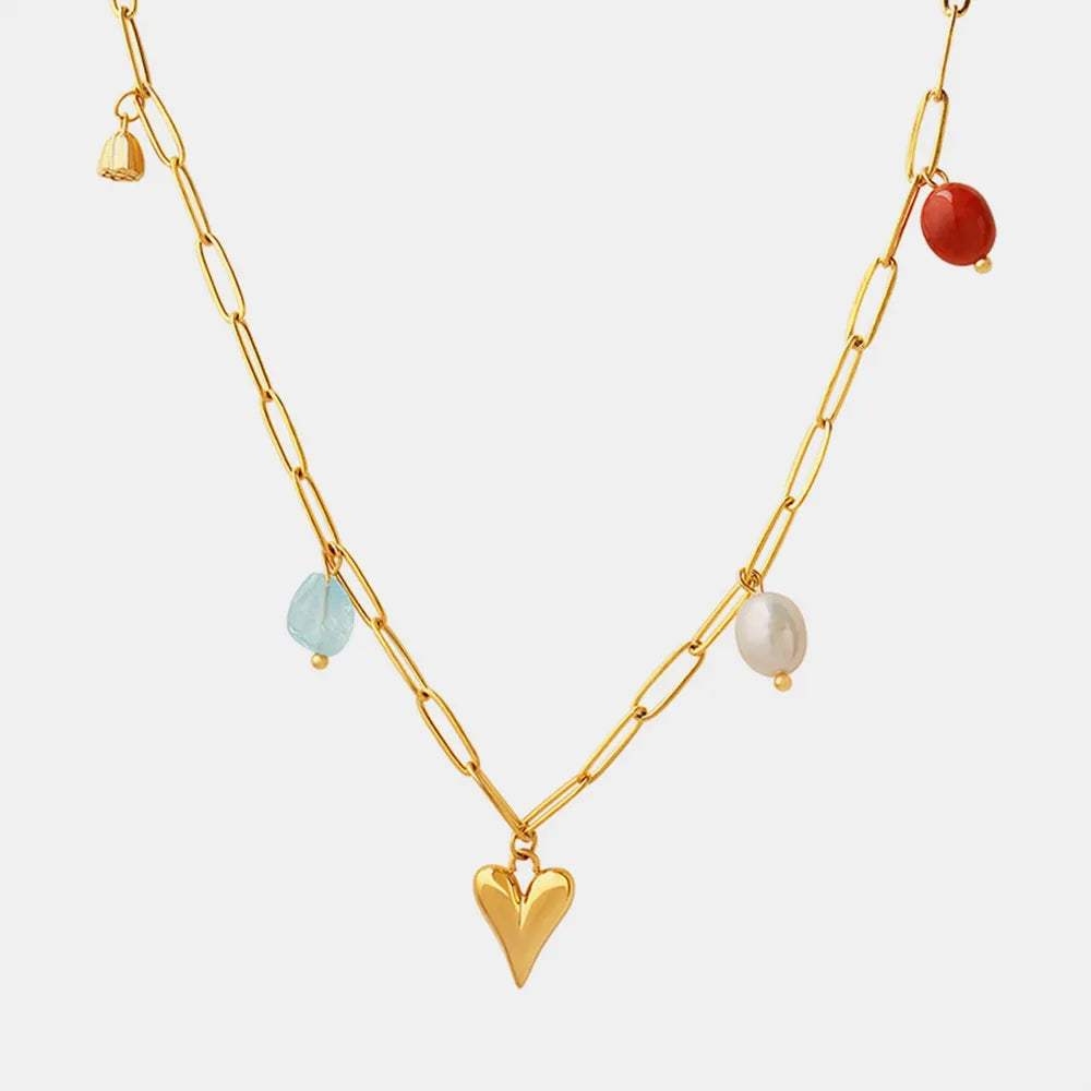 Titanium Steel Heart Pendant Necklace - V.I.P Digital Presence
