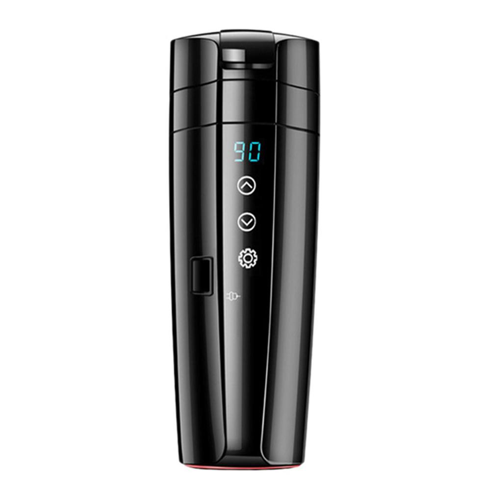 70W Real-time Temperature Vehicle Heating Cup 12V 24V Waterproof Stainless Steel Car Kettle Water Heater Car Mug Travel Kettle - V.I.P Digital Presence