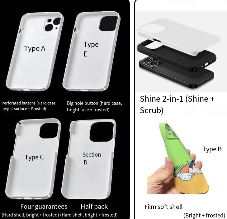 Customized Apple 16 phone case with heat transfer printing all inclusive 15 glossy 14 frosted hard shell for film case with pictures - V.I.P Digital Presence