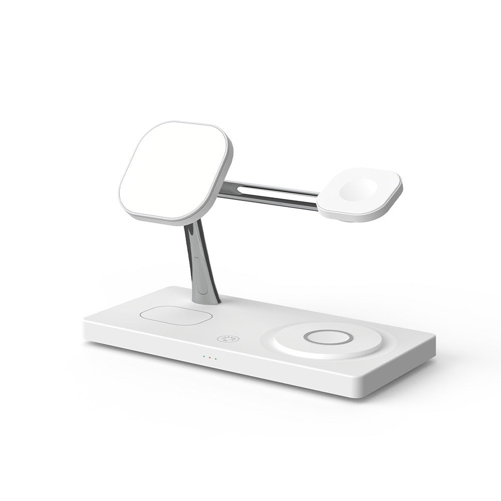 Cargador inalámbrico magnético siete en uno para teléfonos móviles, auriculares, relojes, carga rápida 7 en 1