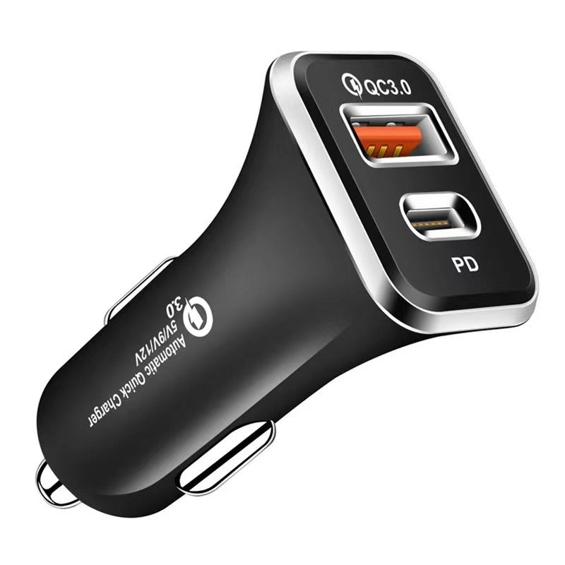 PD car charger TYPE-C fast charging car charging head CE certified 18W charger QC3.0 - V.I.P Digital Presence