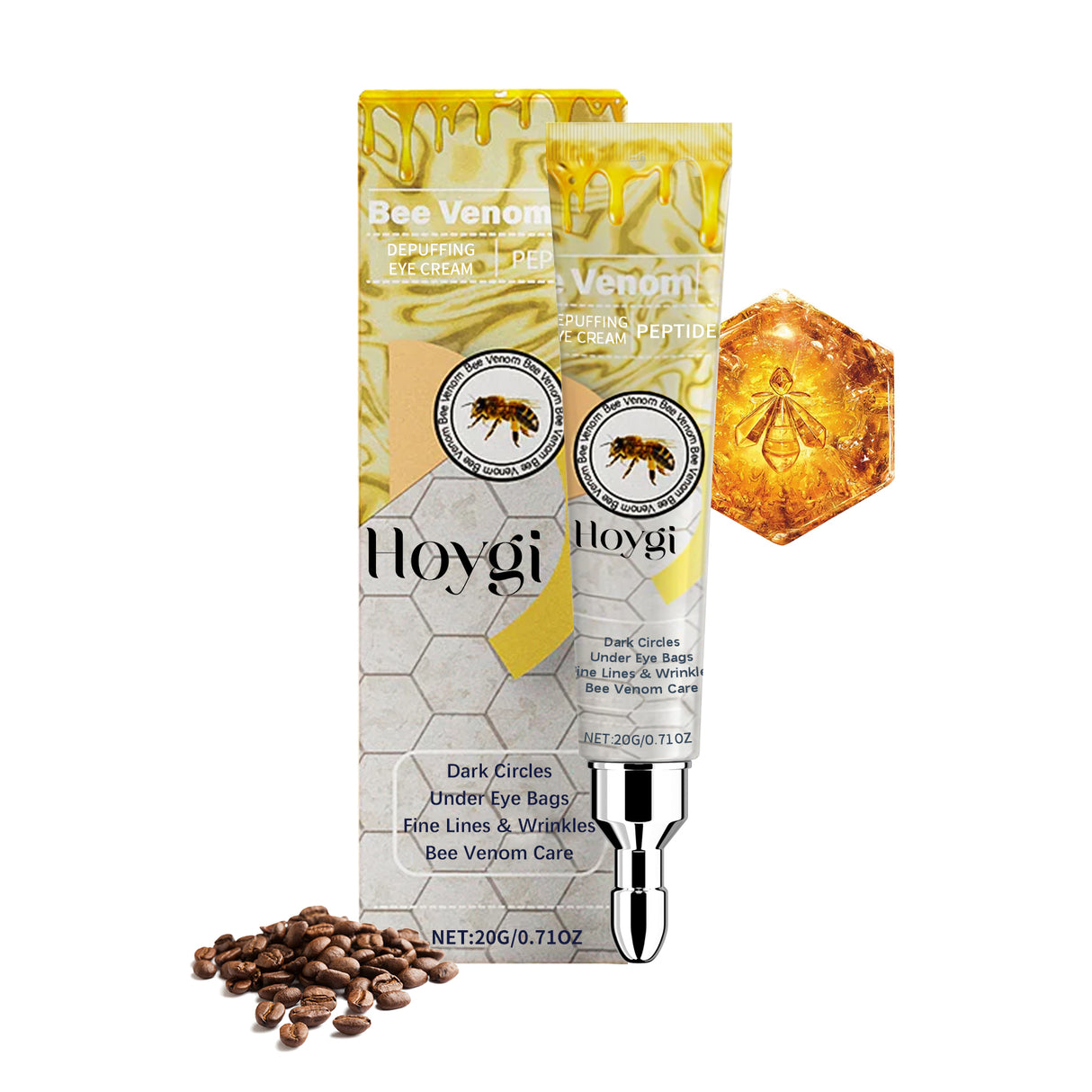 Bee Venom Eye Cream, gently hydrates and moisturizes the skin around the eyes to improve elasticity - V.I.P Digital Presence
