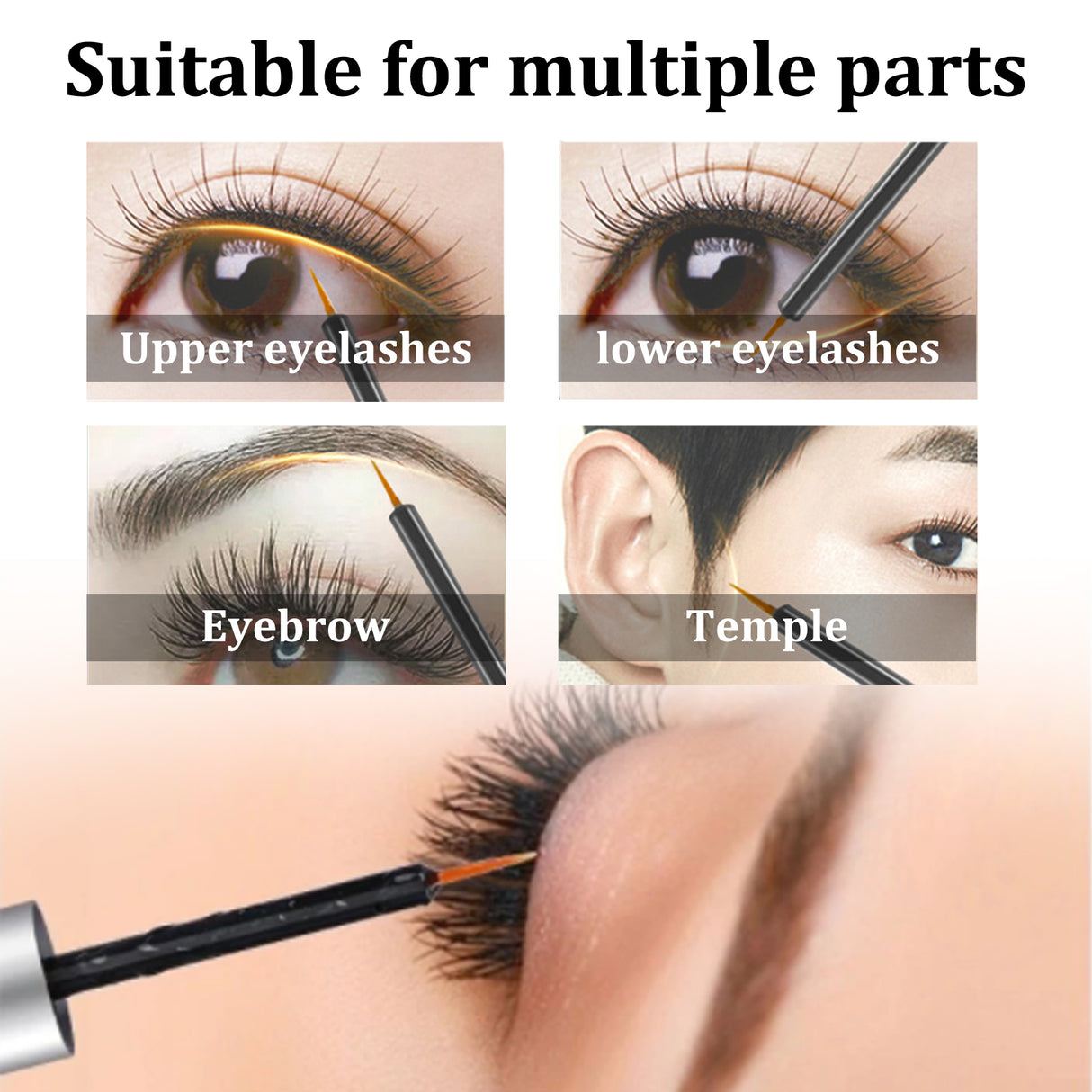 Eyelash Boost Serum, Lashes Black Long Mild Natural Thick Curl Curl Lasting Not Faint Dyed Eyelash Liquid - V.I.P Digital Presence