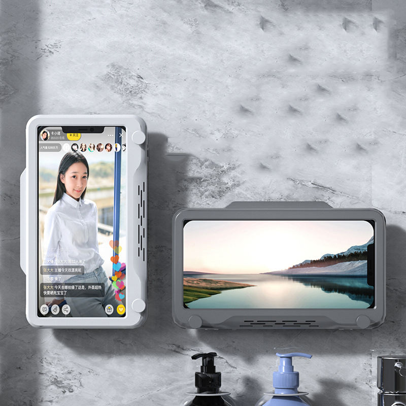 360 Degree Rotating Mobile Phone Holder Phone Stand Shower Phone Holder with Hook Waterproof Custom - V.I.P Digital Presence