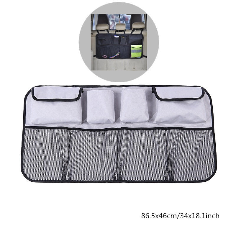 Car Rear Seat Back Storage Bag Multi Hanging Nets Pocket Trunk Bag Organizer Auto Stowing Tidying Interior Accessories Supplies - V.I.P Digital Presence