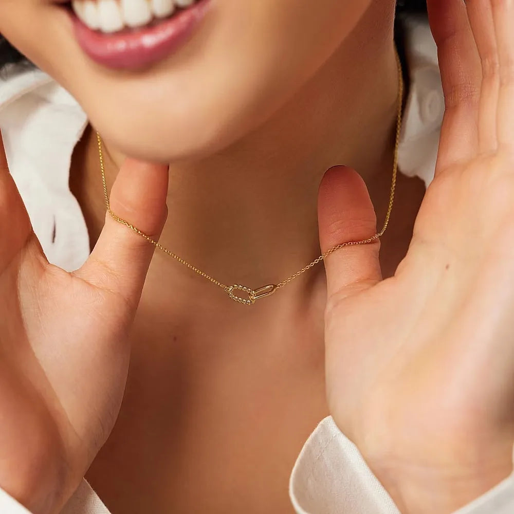 Interlocked Titanium Steel Necklace - V.I.P Digital Presence
