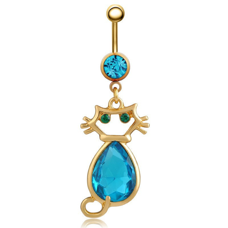 Navel Ring Creative Bat Bee Navel Buckle Navel Ring Body Piercing Jewelry - V.I.P Digital Presence