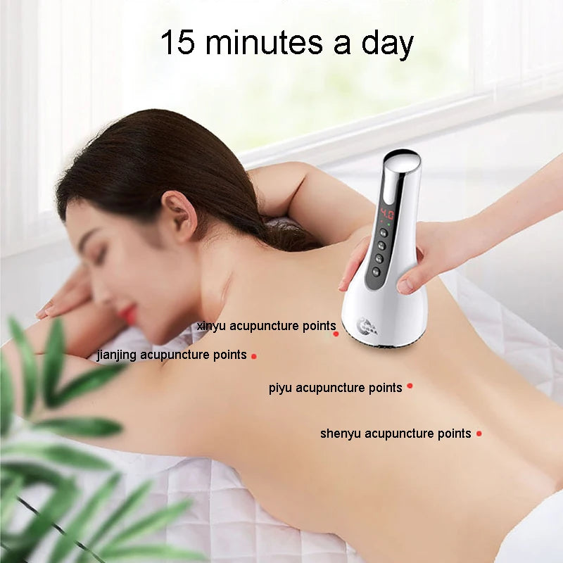 EMS Gua Sha Scraping Body Slim Massager Infrared Therapy Anti Cellulite Fat Burner Beauty Dredging Warm Brush Electro Stimulator - V.I.P Digital Presence