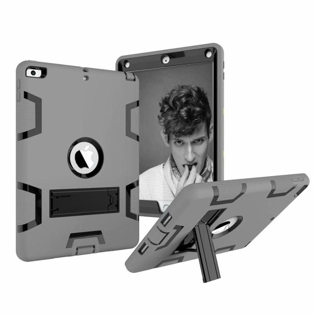 Armor Case For iPad2 iPad3 iPad4 Kids Safe Heavy Duty Silicone Hard Cover For Ipad 4 3 2 iPad 3 2 Tablet Case