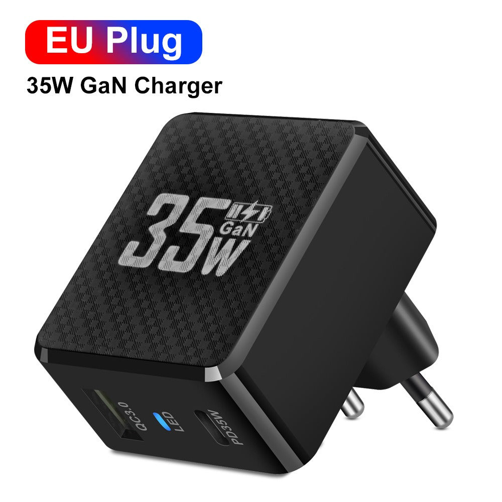 Cargador rápido de nitruro de galio GaN35W QC3.0