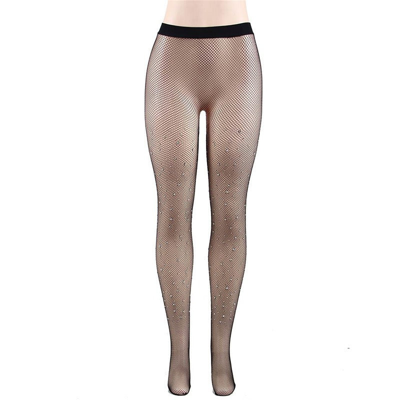 Thin core silk pantyhose with water diamond inlay and starry hot diamond adult silk stockings - V.I.P Digital Presence