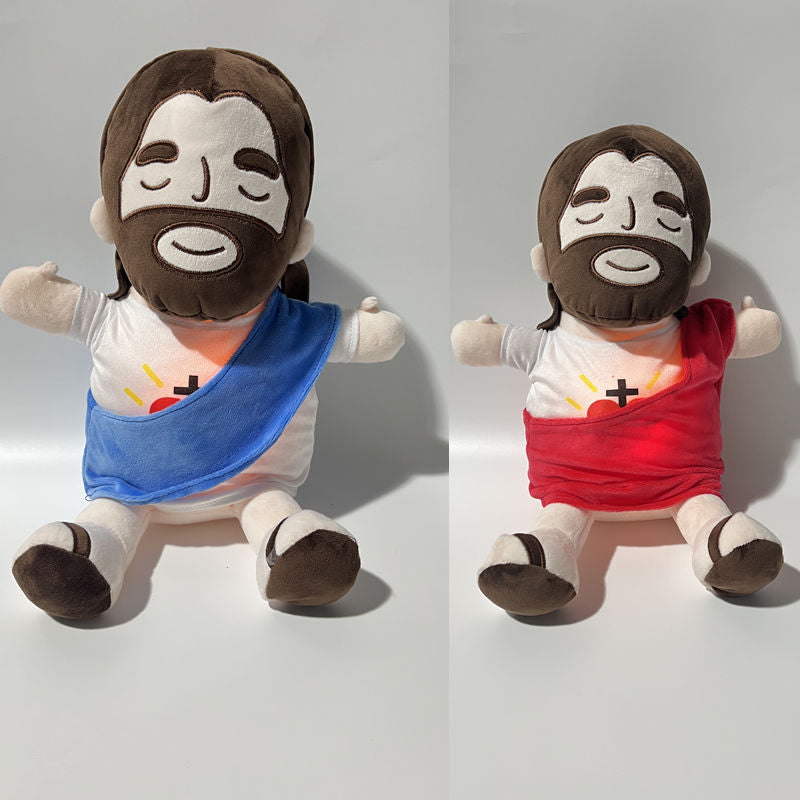 Breathing doll plush toy baby toy baby soothing companionship soothing sleep music glowing doll - V.I.P Digital Presence